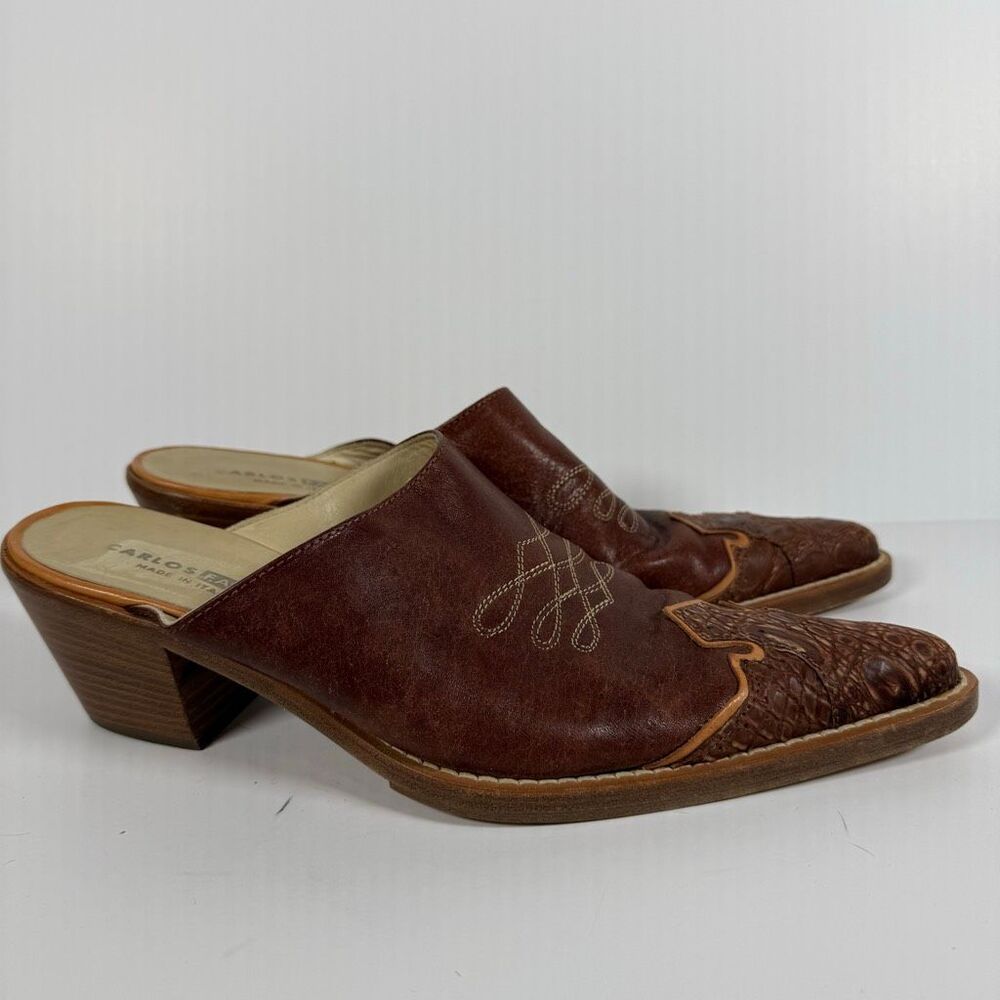 Carlos Falchi Vintage Mules - Picture 3 of 6